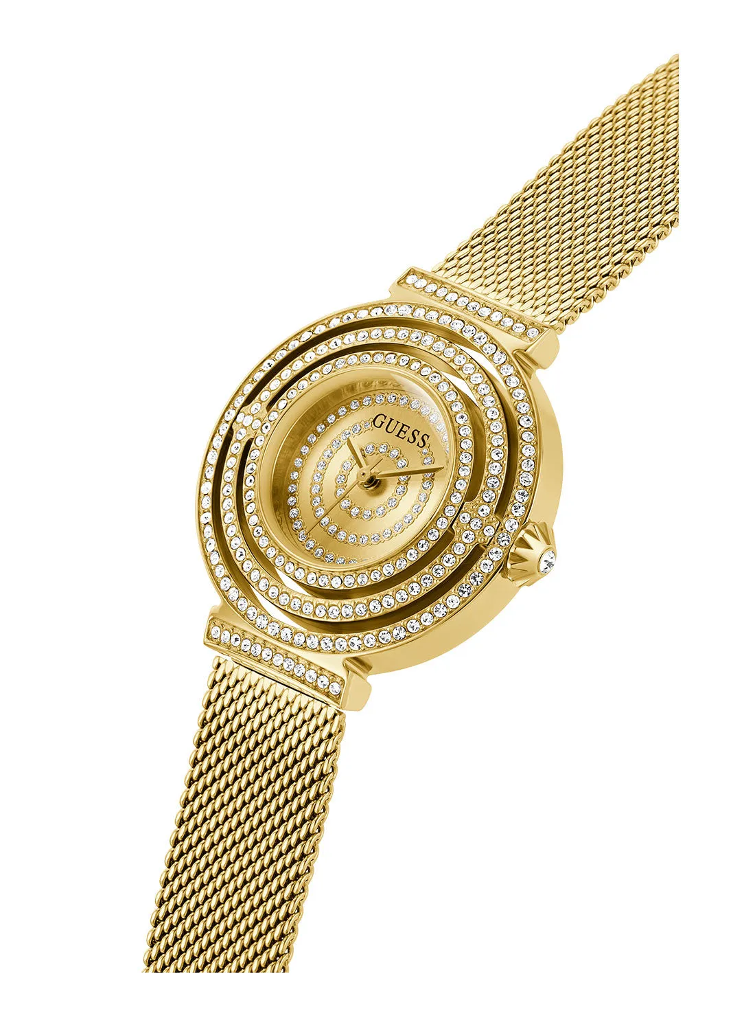 Gold Dream Crystal Mesh Watch