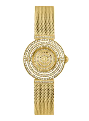 Gold Dream Crystal Mesh Watch
