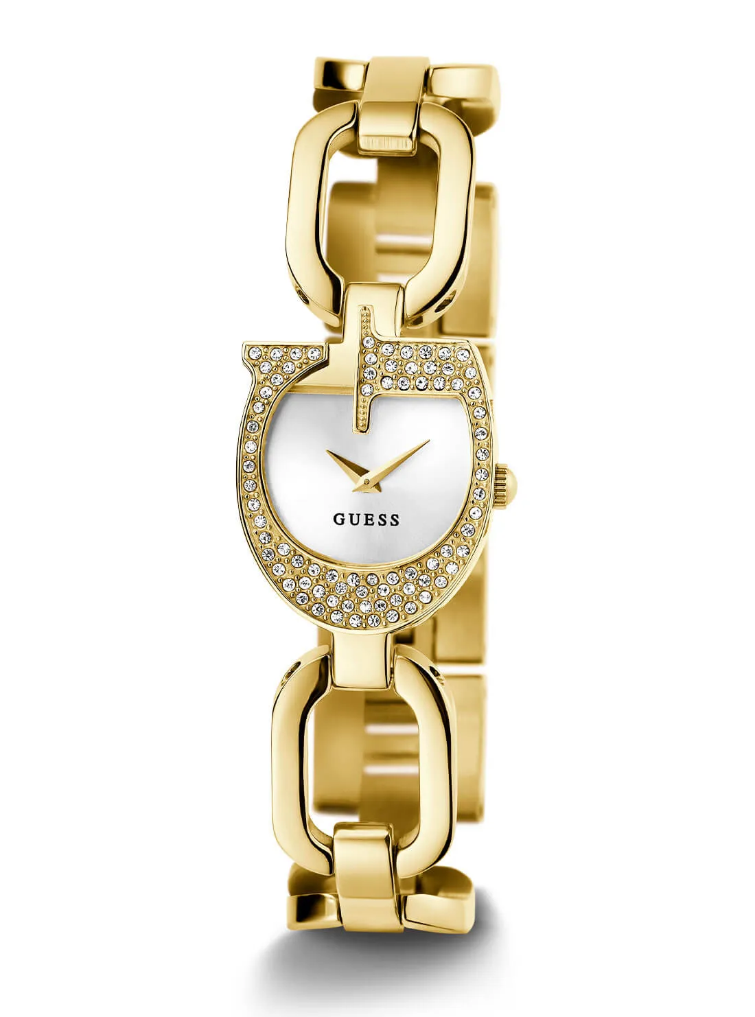 Gold Gia Logo Link Bracelet Watch