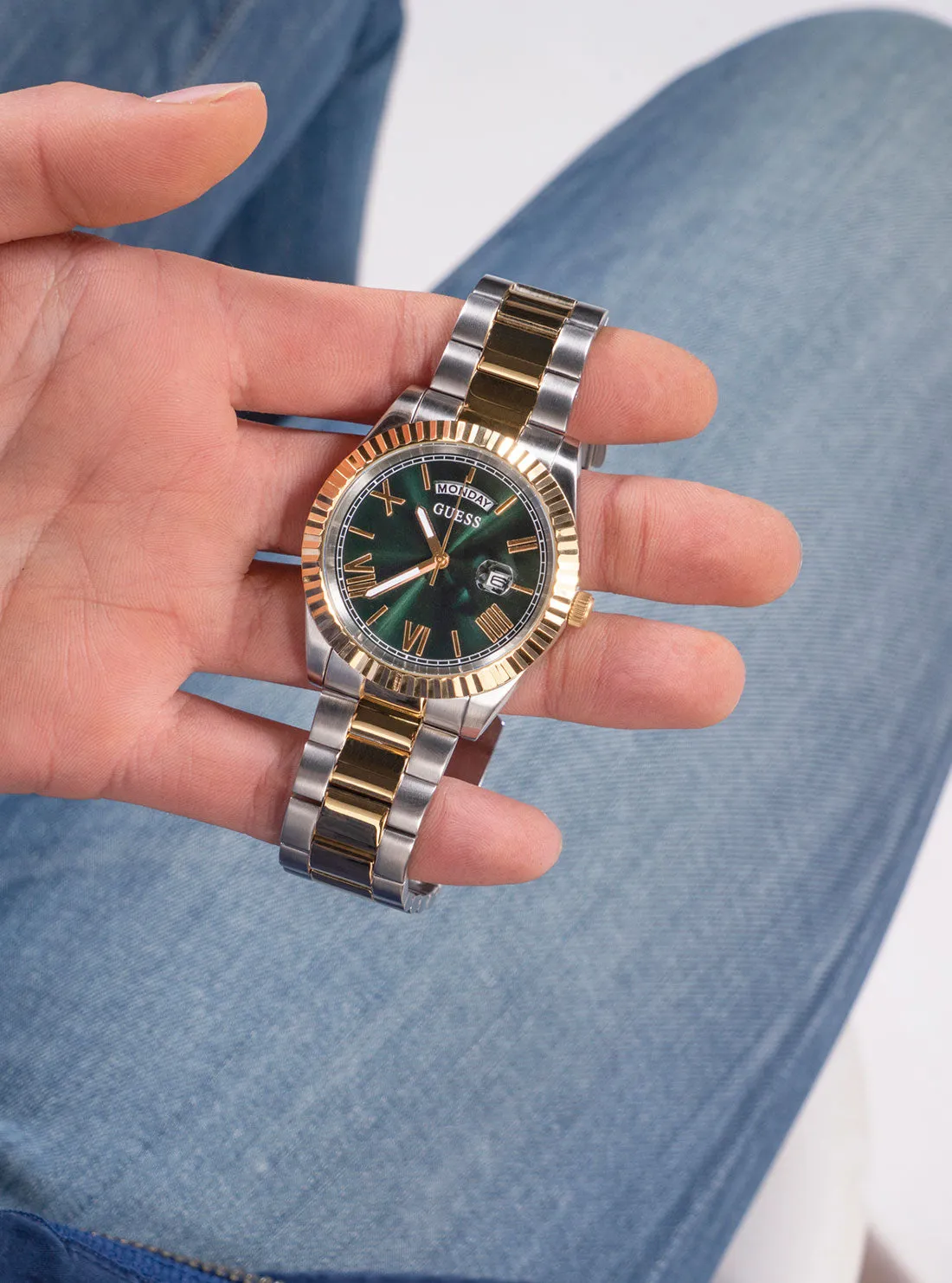 Gold Green Connoisseur Watch