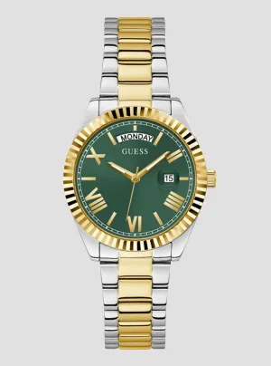 Gold Luna Green Watch