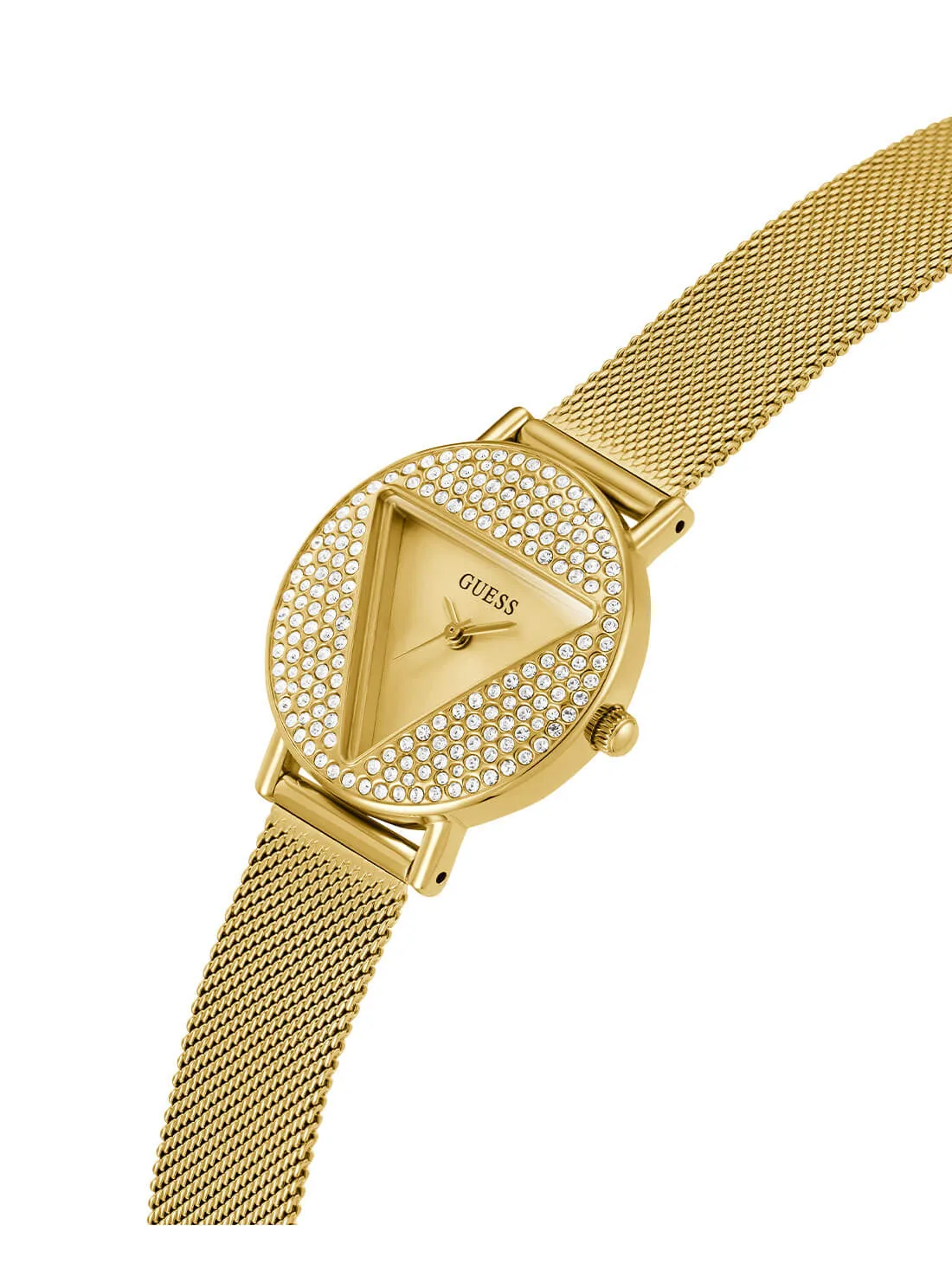 Gold Mini Iconic Glitz Mesh Watch