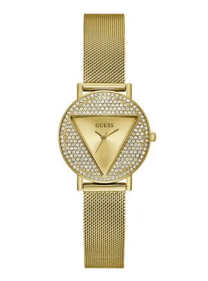 Gold Mini Iconic Glitz Mesh Watch