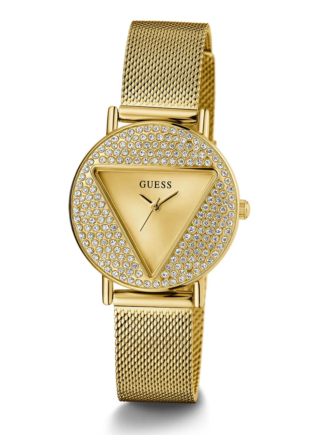 Gold Mini Iconic Glitz Mesh Watch