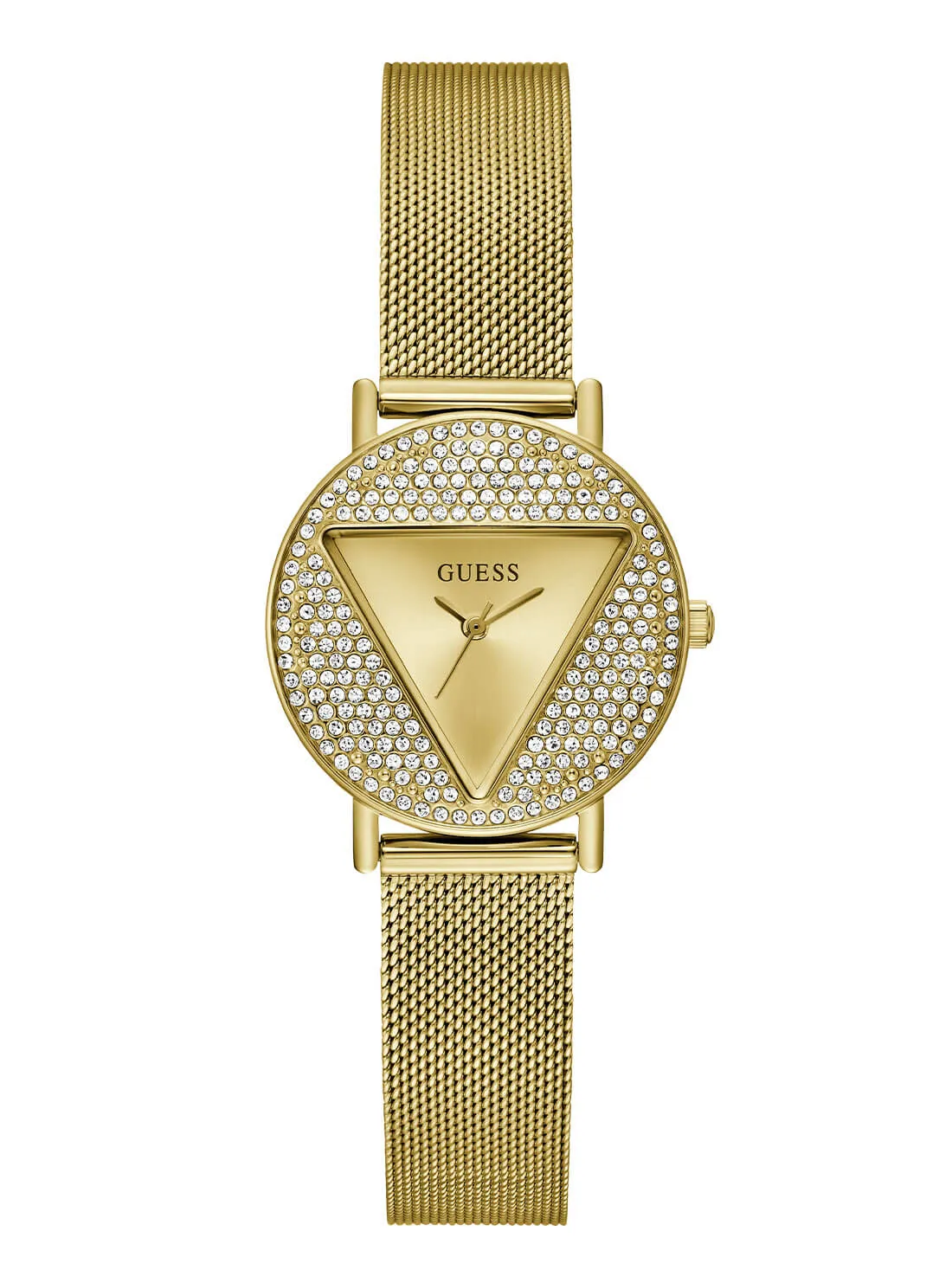 Gold Mini Iconic Glitz Mesh Watch