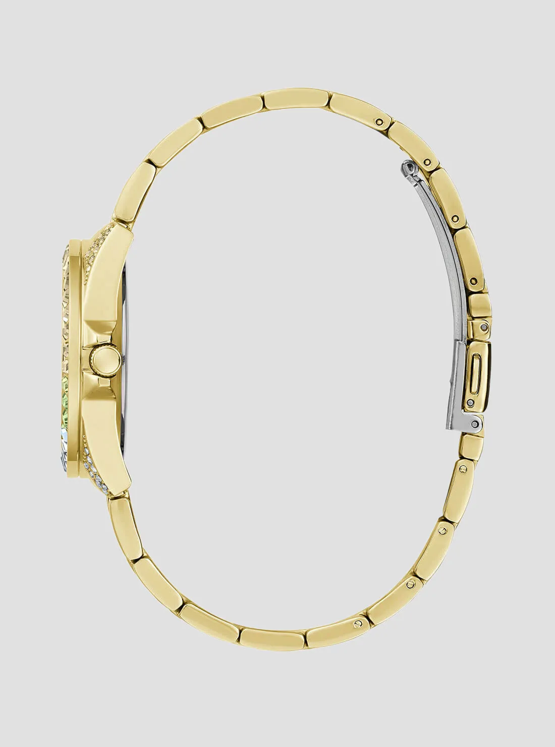 Gold Opaline Multi Crystal Link Watch