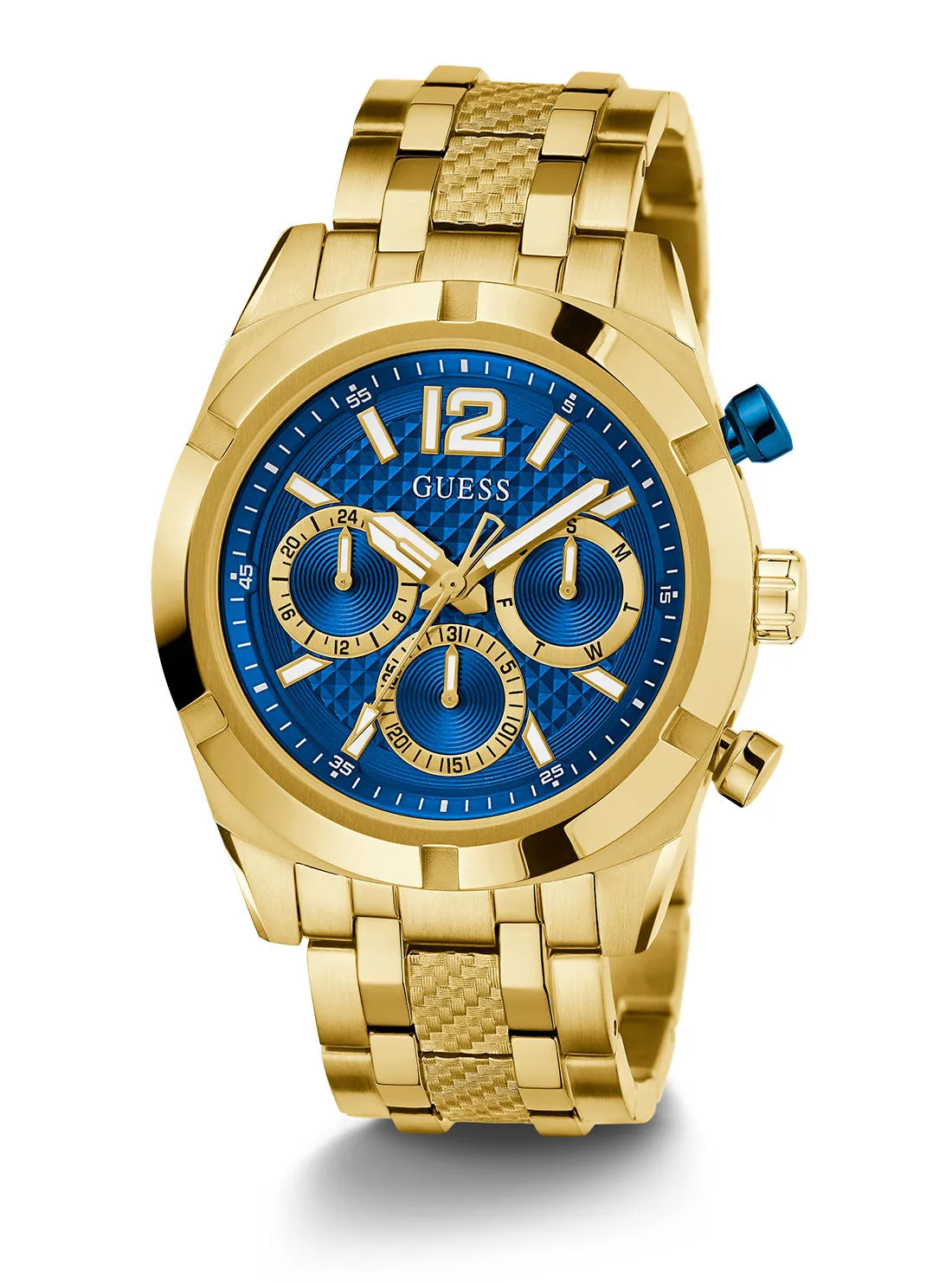 Gold Resistance Blue Link Watch