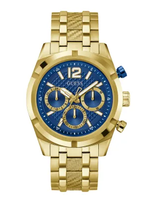 Gold Resistance Blue Link Watch