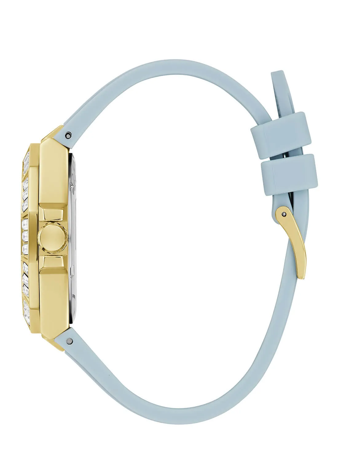 Gold Selene Crystal Silicone Watch