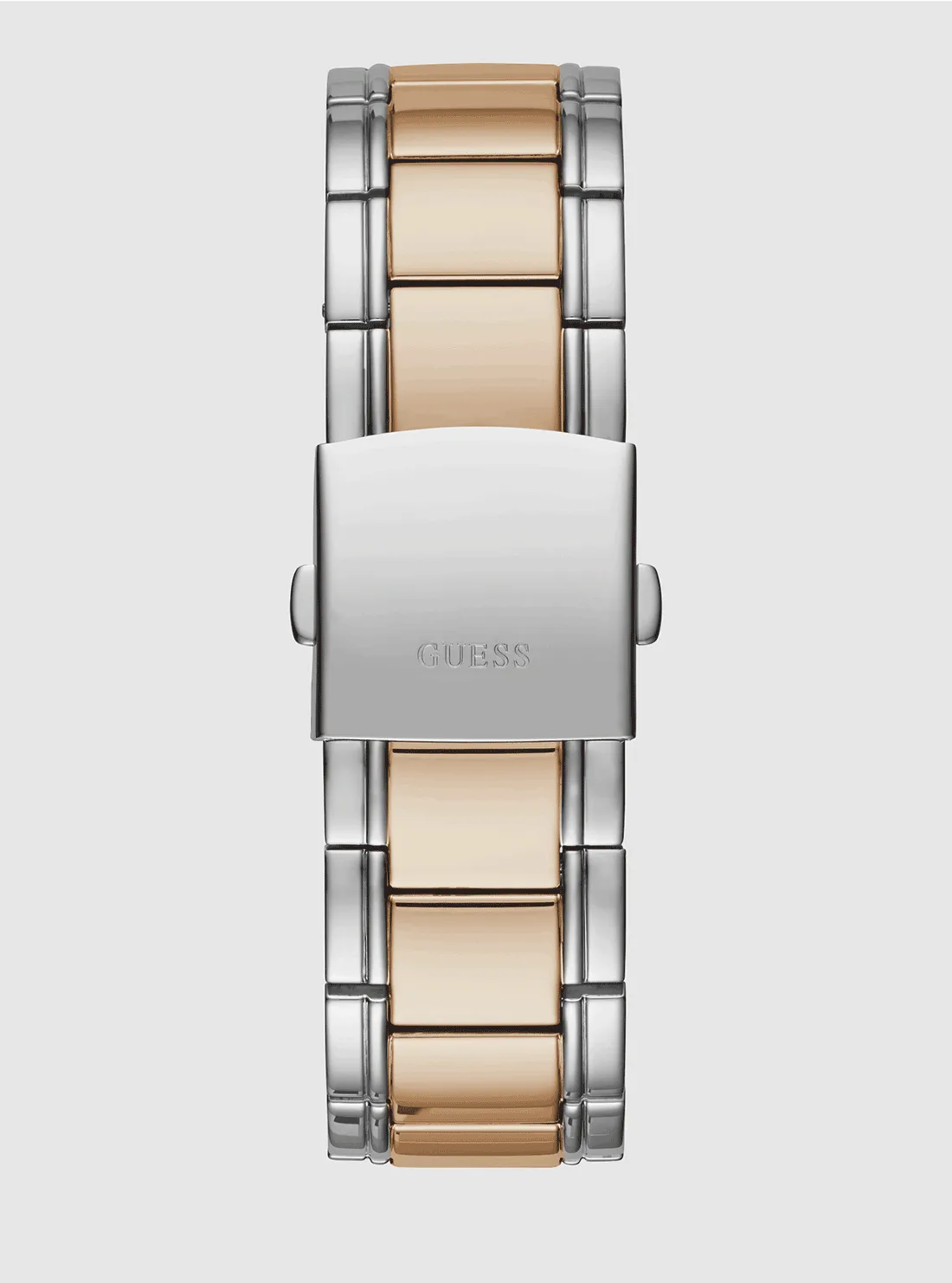 Gold Silver Blue Dial Watch