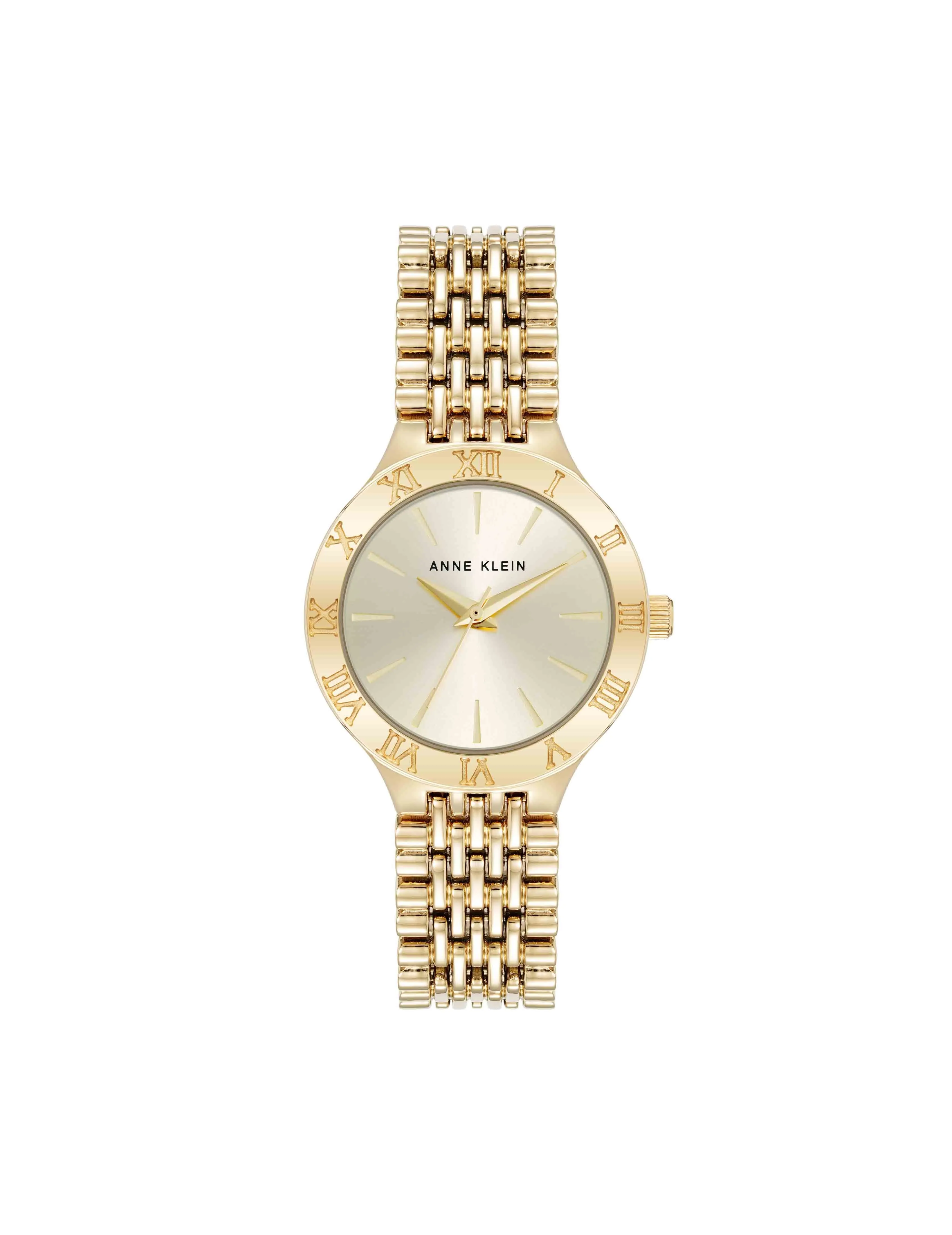 Iconic Round Roman Numeral Bezel Watch