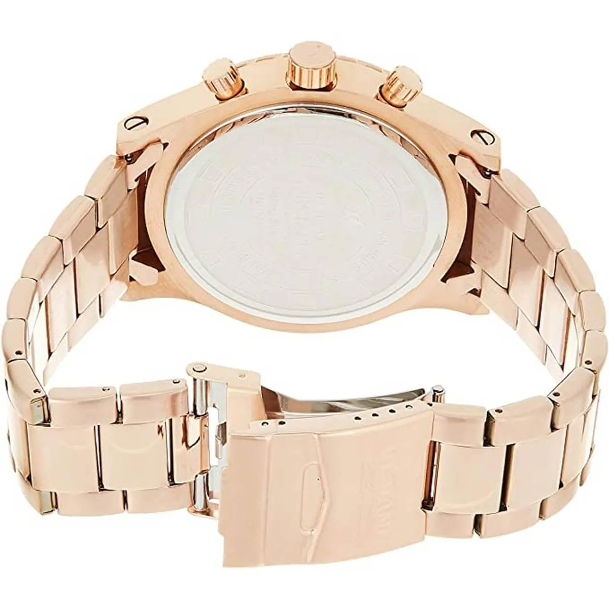 Invicta 1271 Men's Rose Gold Stainless Steel Specialty Chrono Rose Gold Dial Date Watch