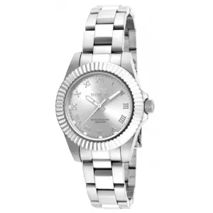 Invicta 16761 Women's Pro Diver Silver Tone Dial Stainless Steel Bracelet Dive Watch