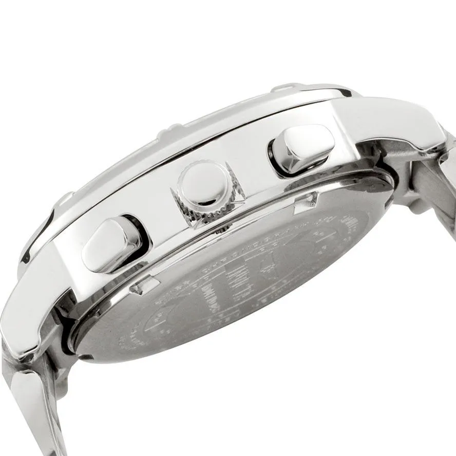 Invicta 4718 Women's Steel Bracelet Wildflower Chrono Diamond Mother of Pearl Dial Day-Date Watch