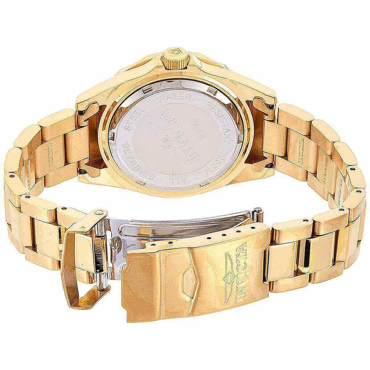 Invicta 8936 Men's Pro Diver Gold Plated SS Black Dial Watch