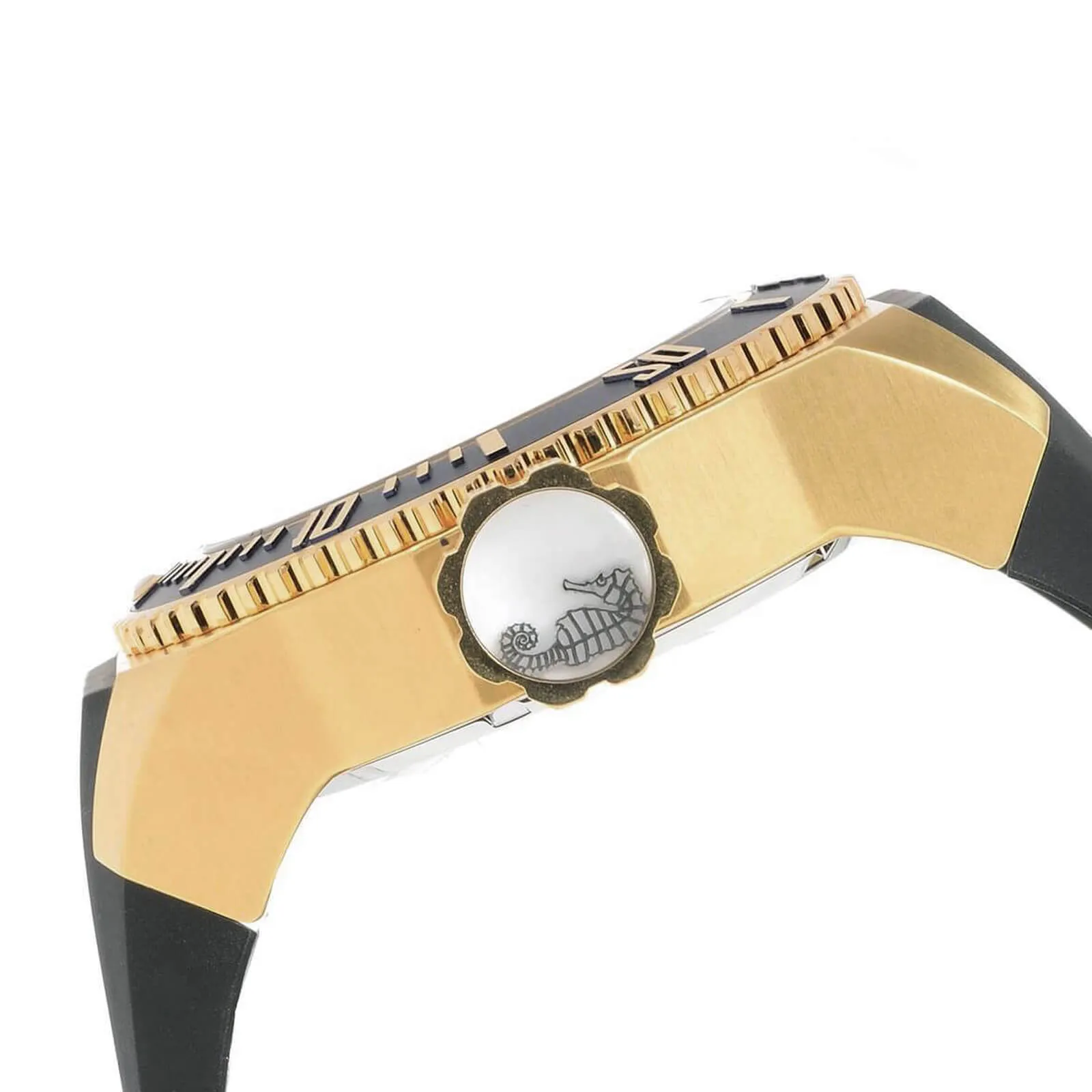 Invicta Men's Automatic Watch - Russian Diver Silver Skeleton Dial Black Band | 25625