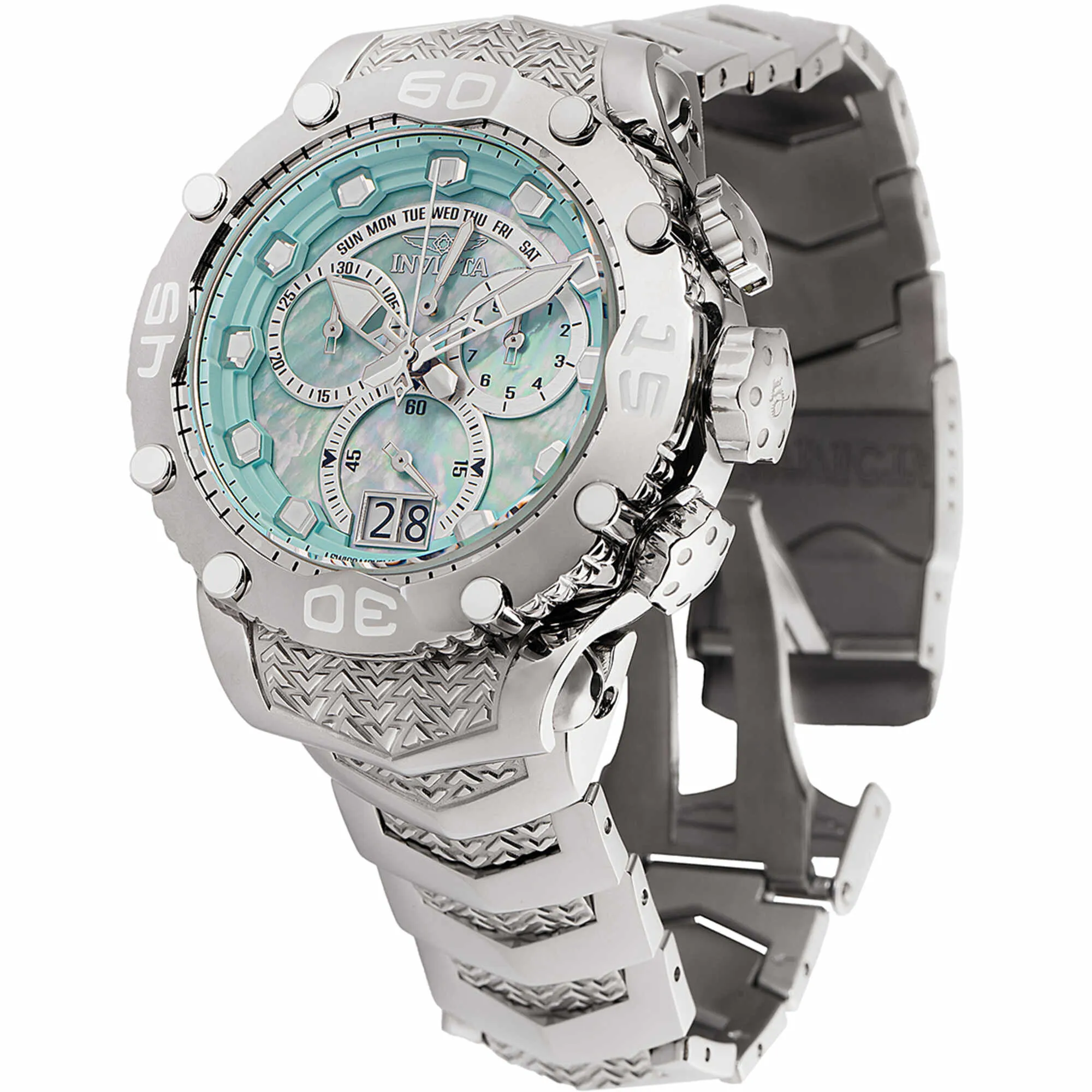 Invicta Men's Chronograph Watch - Subaqua Noma VIII Silver Tone Bracelet | 47293