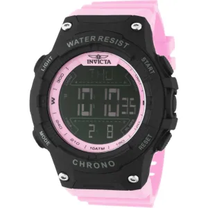 Invicta Men's Digital Watch - Invicta Racing Chrono Pink Polyurethane Strap | 48051