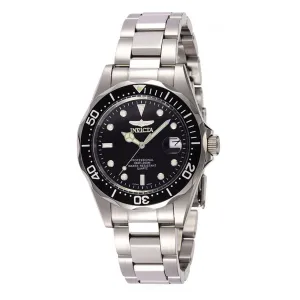 Invicta Men's Stainless Steel Quartz Watch - Pro Diver Black Dial Date | 8932