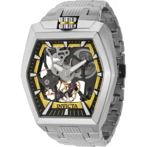 Invicta Men's Watch - Akula Mechanical Skeleton Dial Silver Tone Bracelet | 44012