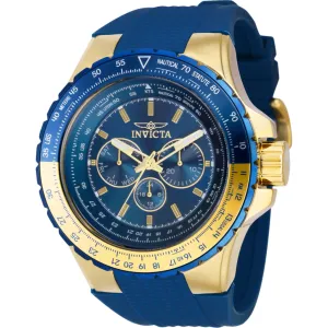 Invicta Men's Watch - Aviator Quartz Chronograph Blue Dial Silicone Strap | 39309