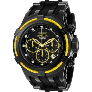 Invicta Men's Watch - Bolt Chronograph Quartz Yellow and Black Bezel Strap | 22451