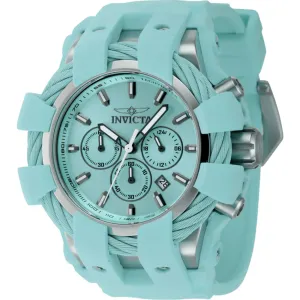 Invicta Men's Watch - Bolt Quartz Chronograph Turquoise Dial Silicone Strap | 45168