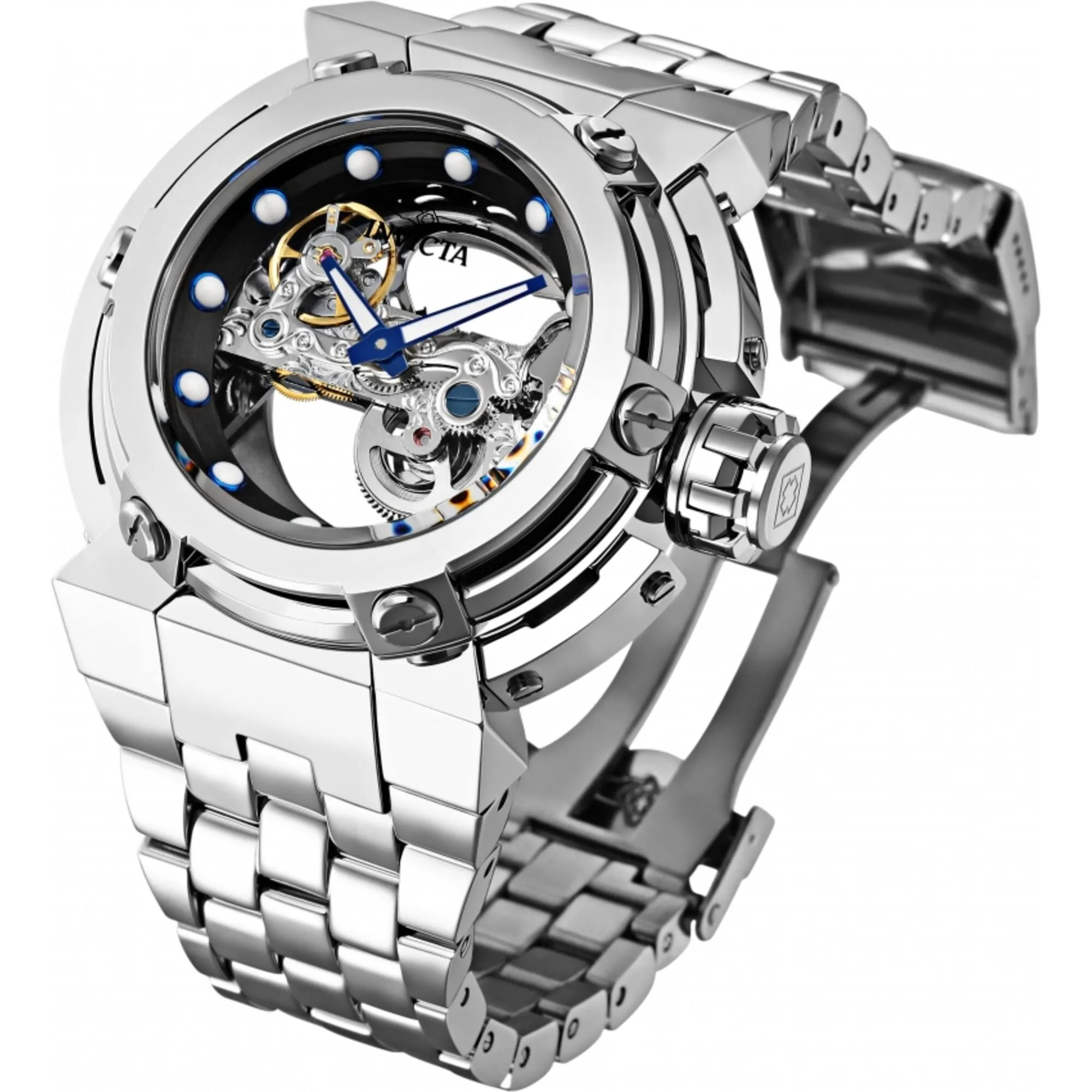 Invicta Men's Watch - Coalition Forces X-Wing Black Dial Steel Bracelet | 31025