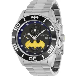 Invicta Men's Watch - DC Comics Batman Chrono Black and Yellow Dial Bracelet| 40842