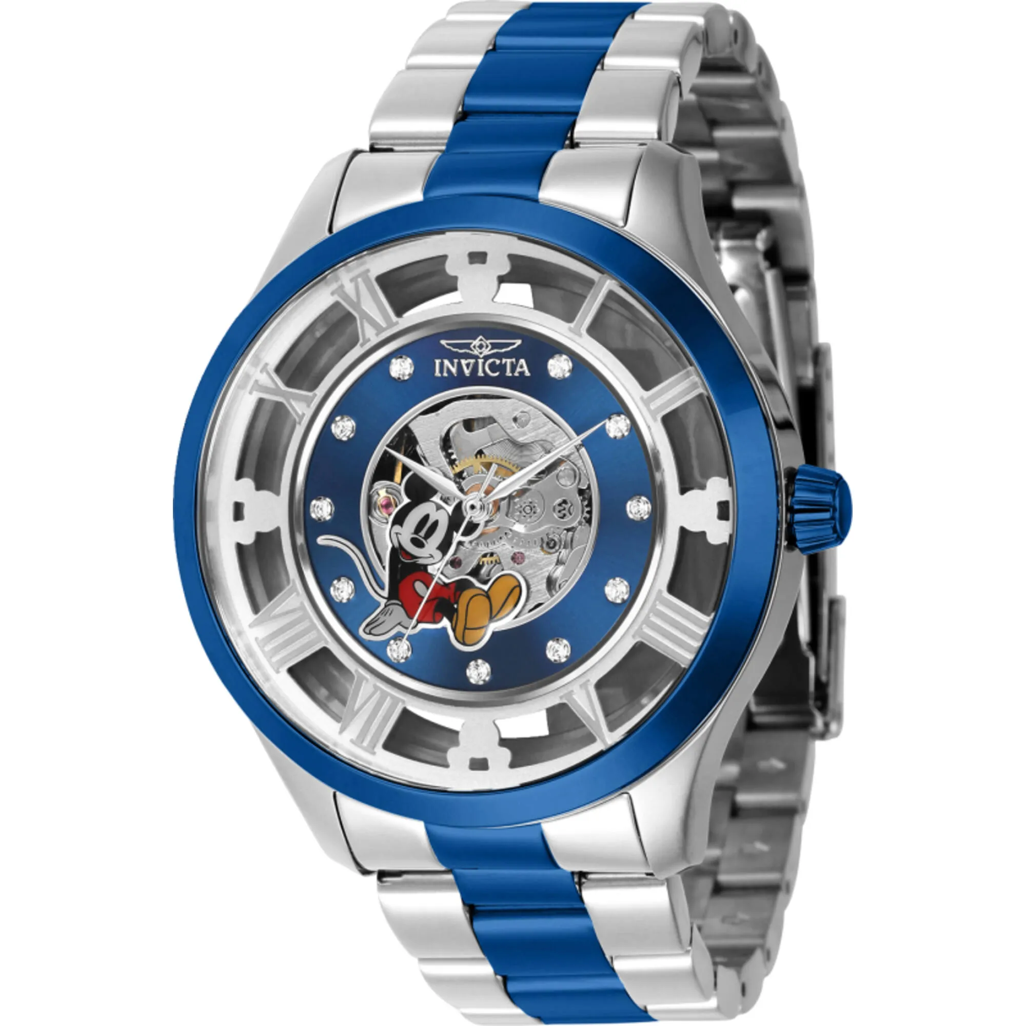 Invicta Men's Watch - Disney Mickey Mouse Mechanical Two Tone Steel Bracelet | 41366
