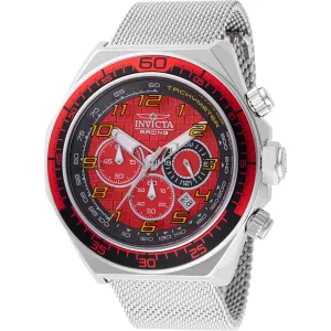 Invicta Men's Watch - Invicta Racing Chrono Red, Black Dial Mesh Bracelet | 47900
