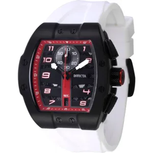 Invicta Men's Watch - Invicta Racing Chronograph Black Dial White Strap | 47372