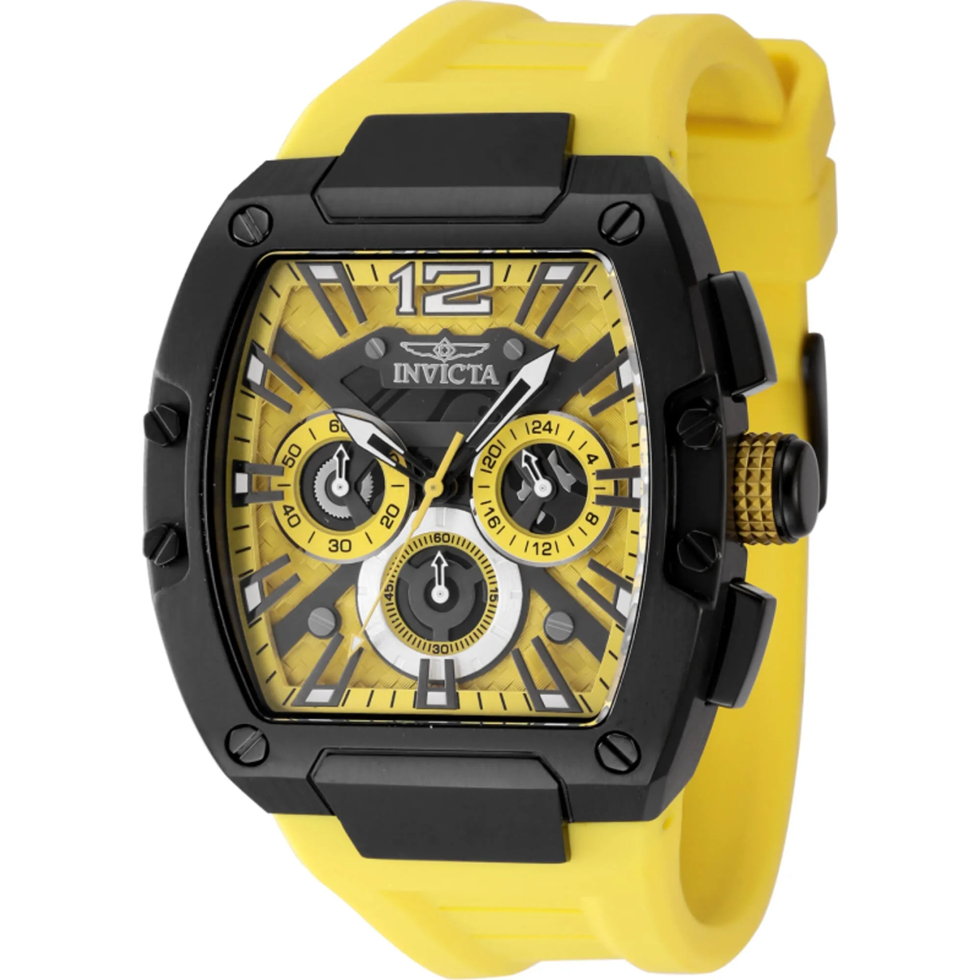 Invicta Men's Watch - Invicta Racing Chronograph Yellow and Black Dial Strap | 48472