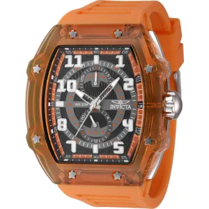 Invicta Men's Watch - Invicta Racing Quartz Black Dial Orange Silicone Strap | 48446