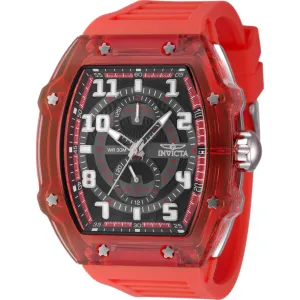 Invicta Men's Watch - Invicta Racing Quartz Black Dial Red Silicone Strap | 48448