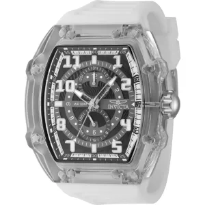 Invicta Men's Watch - Invicta Racing Quartz Black Dial White Silicone Strap | 48447