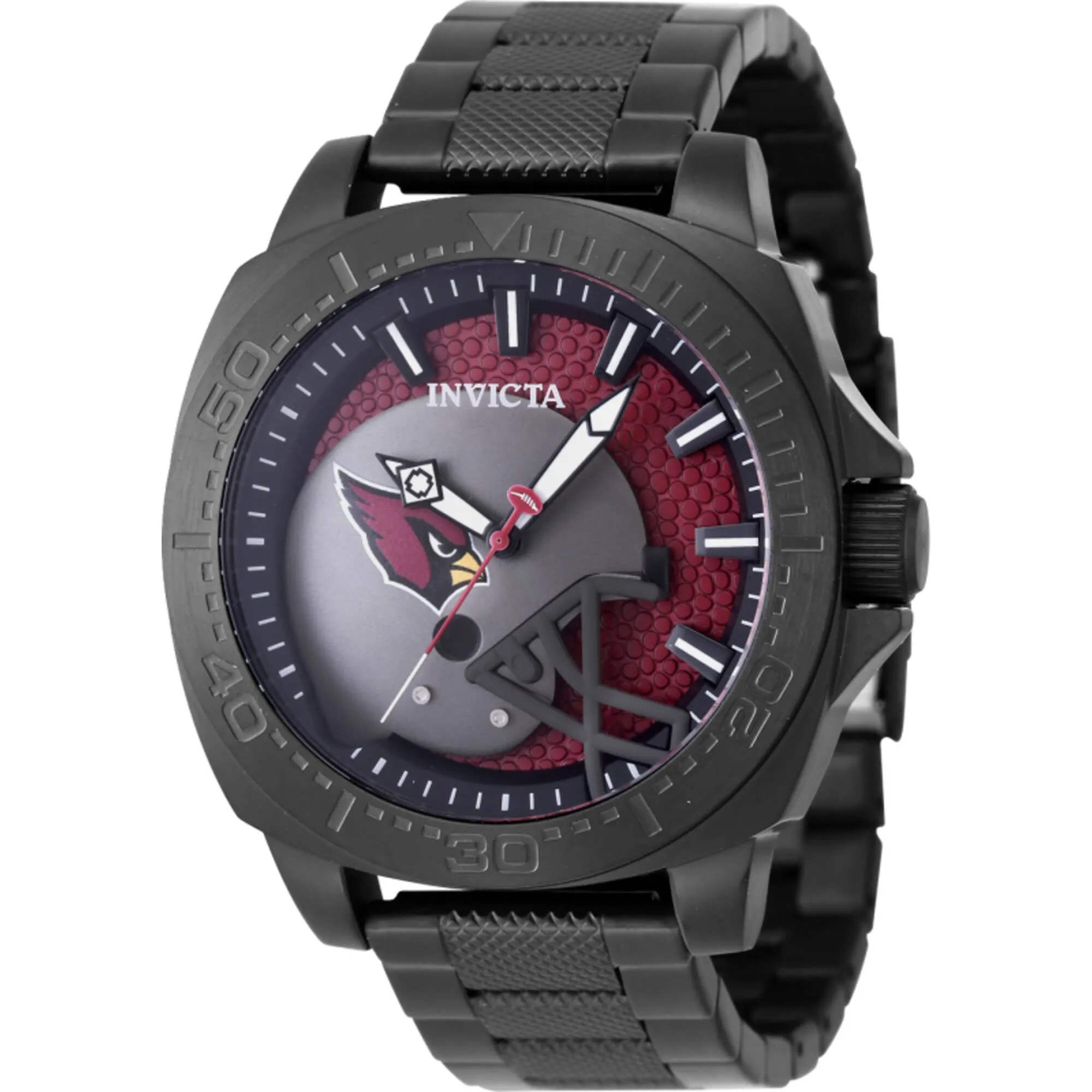 Invicta Men's Watch - NFL Arizona Cardinals quartz Black and Red Dial Bracelet | 47895
