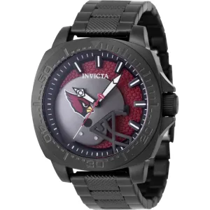 Invicta Men's Watch - NFL Arizona Cardinals quartz Black and Red Dial Bracelet | 47895