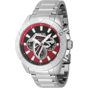Invicta Men's Watch - NFL Atlanta Falcons Red and Black Dial Steel Bracelet | 47946