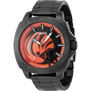 Invicta Men's Watch - NFL Cincinnati Bengals Black and Orange Dial Bracelet | 47894