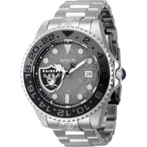 Invicta Men's Watch - NFL Las Vegas Raiders Automatic Grey and Black Dial | 45025