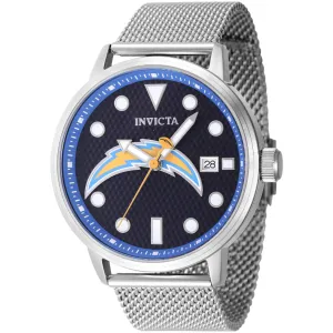 Invicta Men's Watch - NFL Los Angeles Chargers Dark Blue Dial Mesh Bracelet | 47991