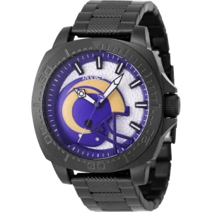 Invicta Men's Watch - NFL Los Angeles Rams Silver Tone, Blue and Beige Dial | 47885