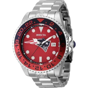 Invicta Men's Watch - NFL New England Patriots Automatic Silver Steel Bracelet | 45031