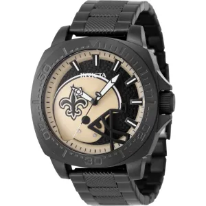 Invicta Men's Watch - NFL New Orleans Saints Quartz Beige and Black Dial | 47880