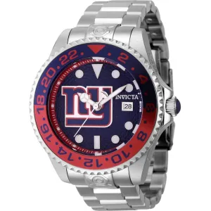 Invicta Men's Watch - NFL New York Giants Dark Blue and Red Dial Bracelet | 45028