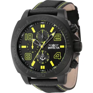 Invicta Men's Watch - Ocean Voyage Quartz Chronograph Black Nylon Strap | 46287