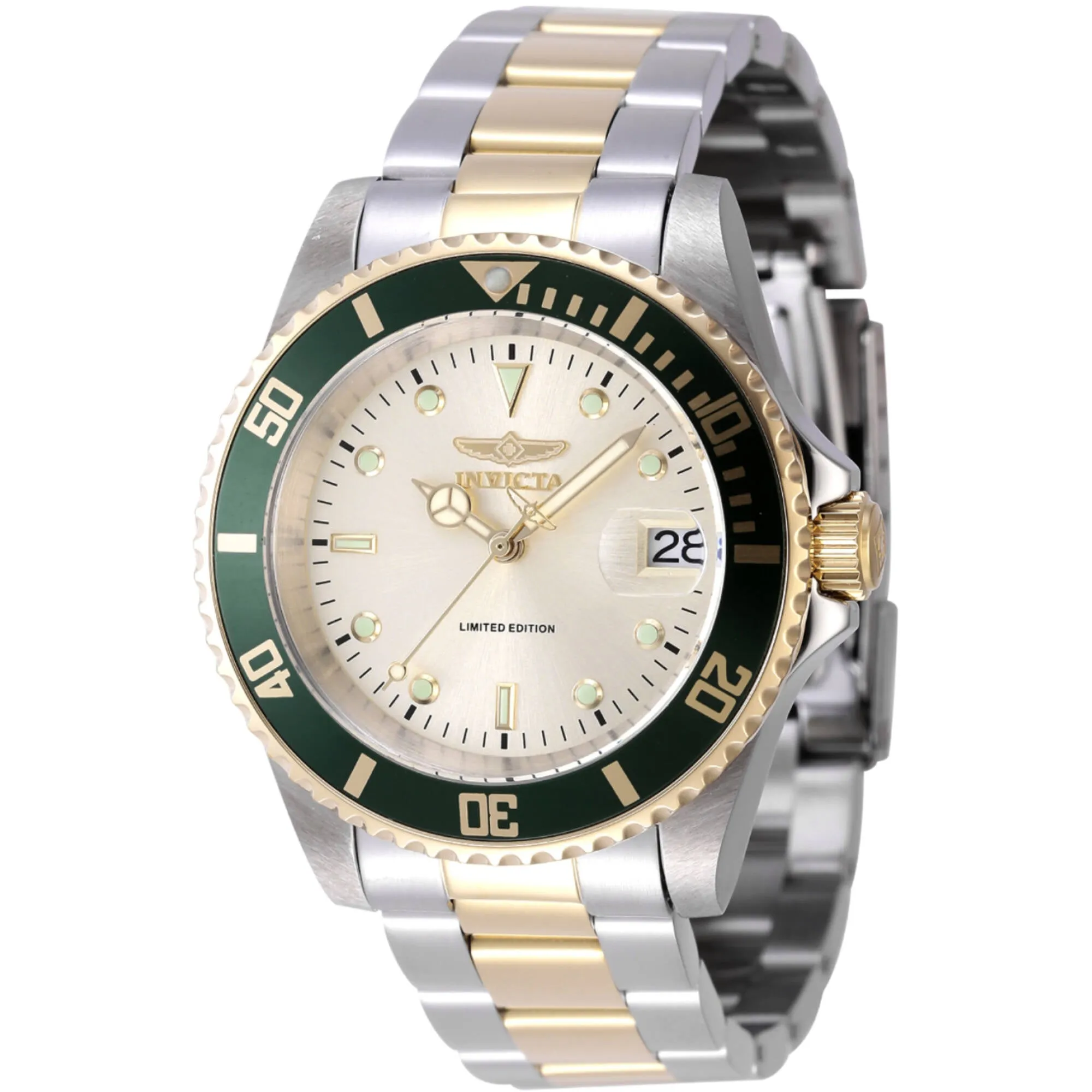 Invicta Men's Watch - Pro Diver Automatic Champagne Dial Two Tone Bracelet | 47395