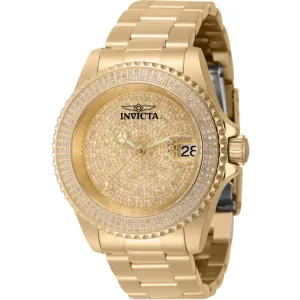 Invicta Men's Watch - Pro Diver Automatic Diamond Gold Tone Dial Bracelet | 45620