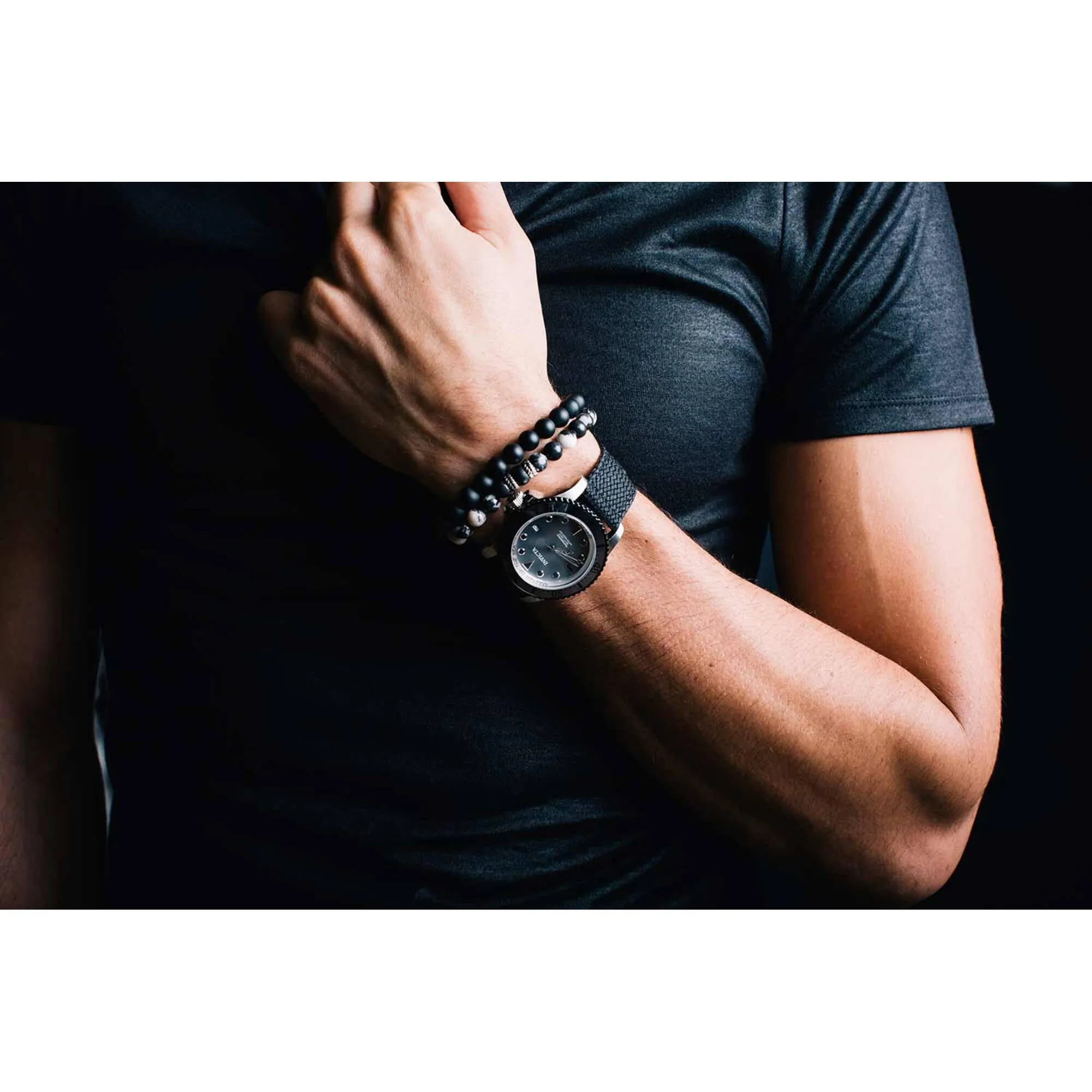 Invicta Men's Watch - Pro Diver Automatic Grey Dial Black Polyester Strap | 31485